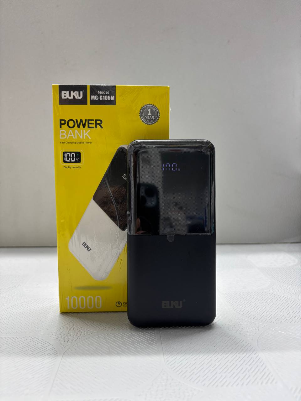 پاوربانک ۱۰000 میلی‌آمپرساعت بوکو (BUKU) مدل MG-G105M فست شارژ QC3.0