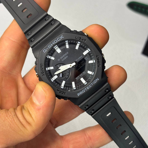 ساعت مچی اسپرت طرح جیشوک G-Shock مدل کاسیوک مشکی با ایندکس سفید
