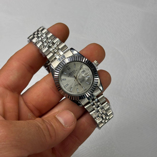 ساعت مچی رولکس Rolex مدل دیتجاست Datejust تمام نقرهای صفحه طوسی-نقرهای