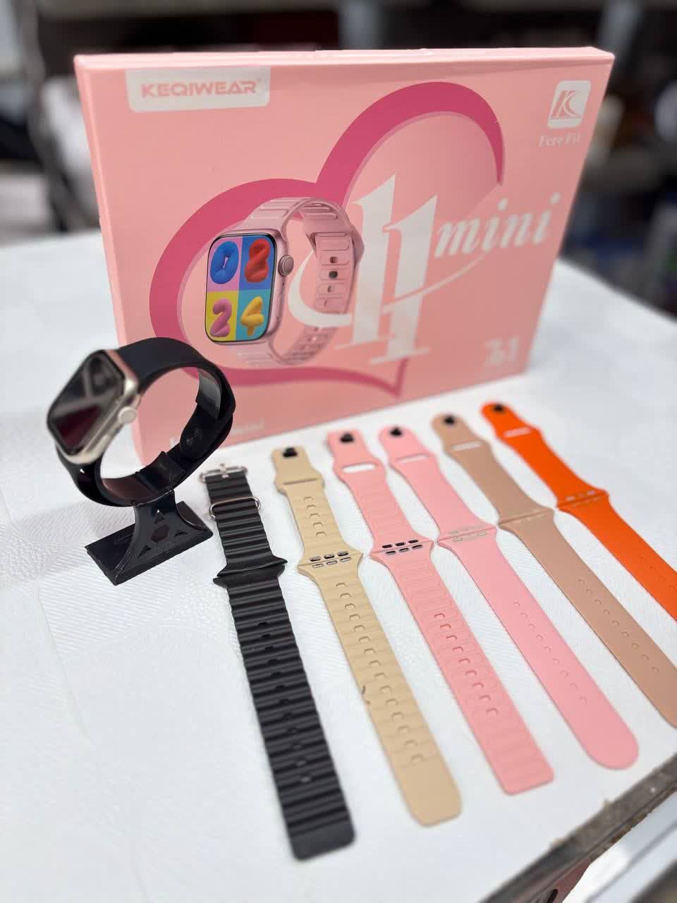 ساعت هوشمند کیوکر مدل KW87 MINI با ۷ بند