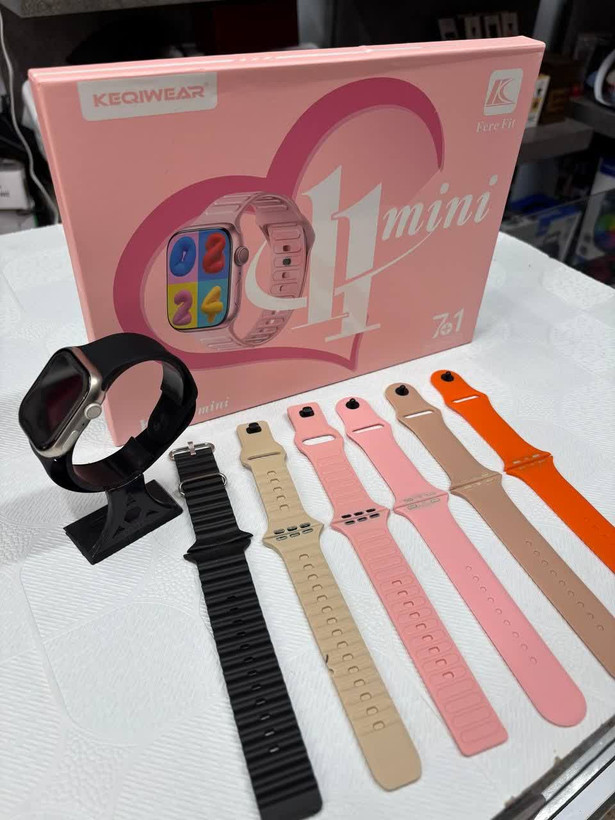 ساعت هوشمند کیوکر مدل KW87 MINI با ۷ بند
