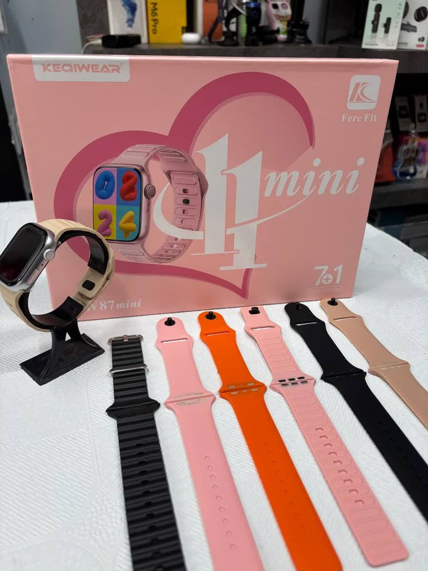 ساعت هوشمند کیوکر مدل KW87 MINI با ۷ بند