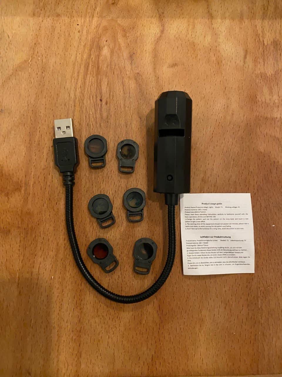 چراغ خواب کهکشان USB خور با ۶ دیسک