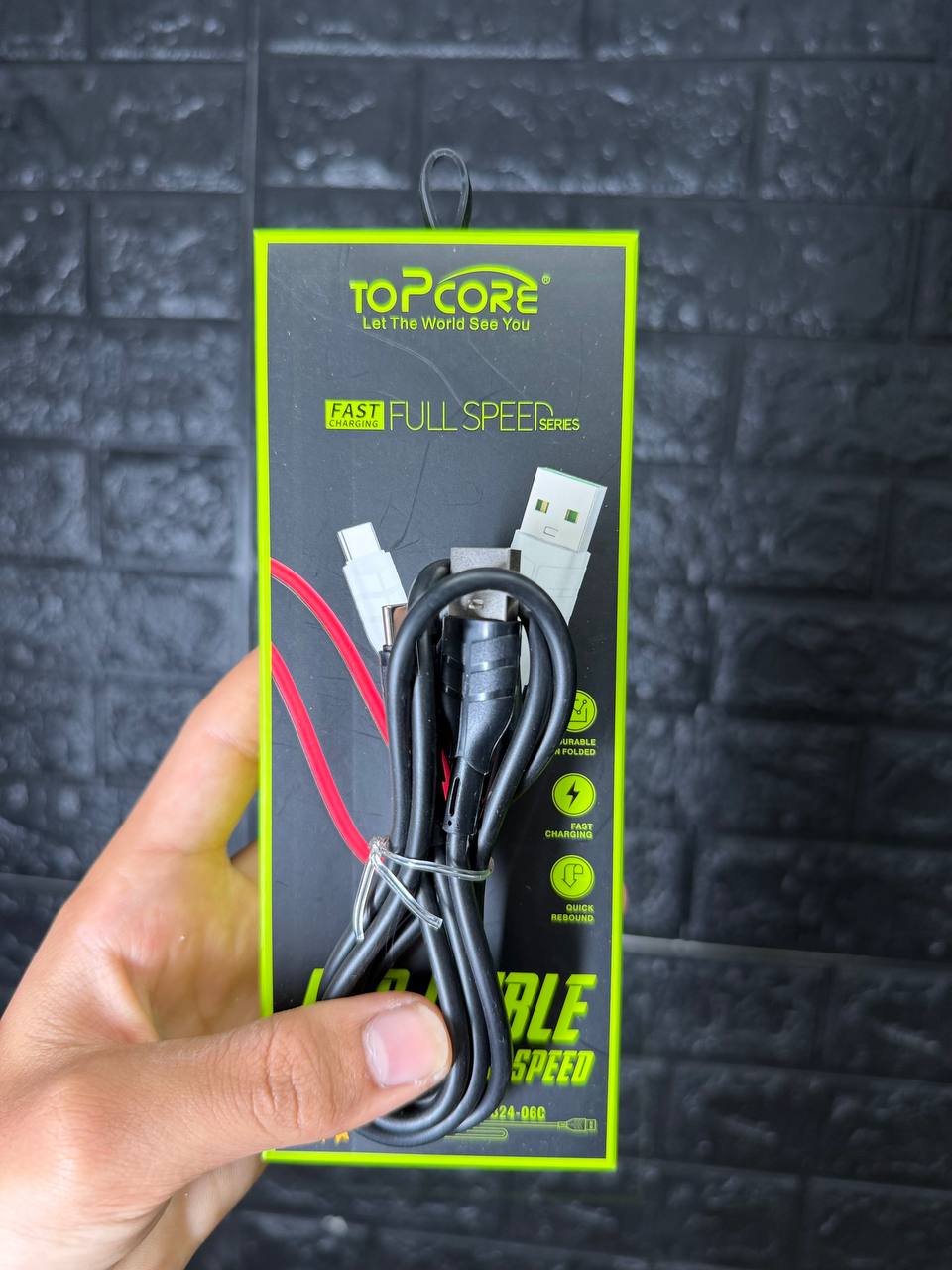 کابل تبدیل USB به Type-C تاپ کور مدل TOPCORE CB24-06C