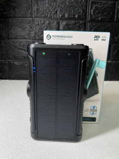 پاوربانک خورشیدی و هندلی پاورولوژی Helio Lux ظرفیت 20000mAh (با مگسیف و شارژر اپل واچ)