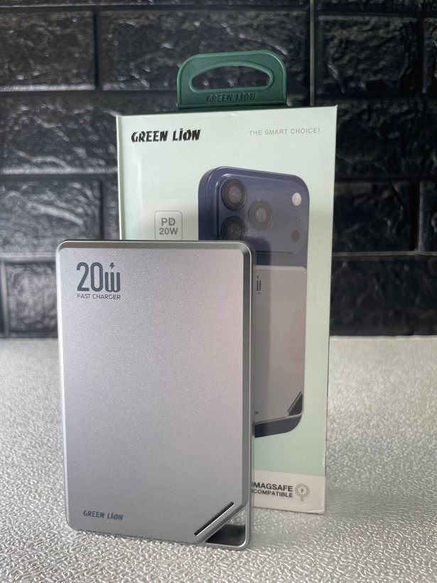 پاوربانک مگسیف گرین لیون Green Lion Rayo ظرفیت 10000mAh (فوق باریک 20W)