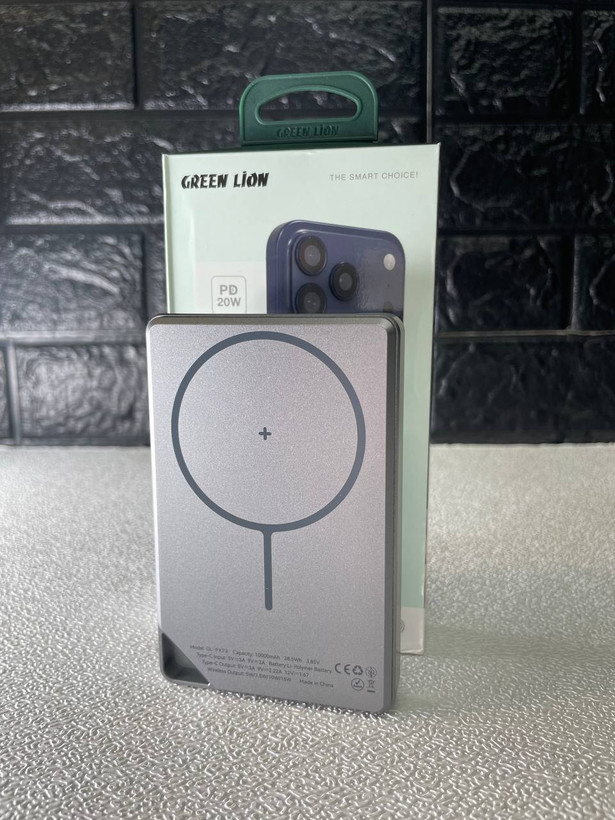 پاوربانک مگسیف گرین لیون Green Lion Rayo ظرفیت 10000mAh (فوق باریک 20W)