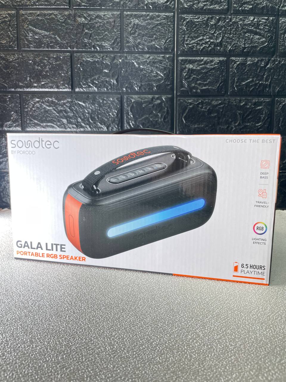 اسپیکر بلوتوثی پرتابل ساندتک Soundtec Gala Lite RGB (بیس عمیق و ۶.۵ ساعت شارژدهی)