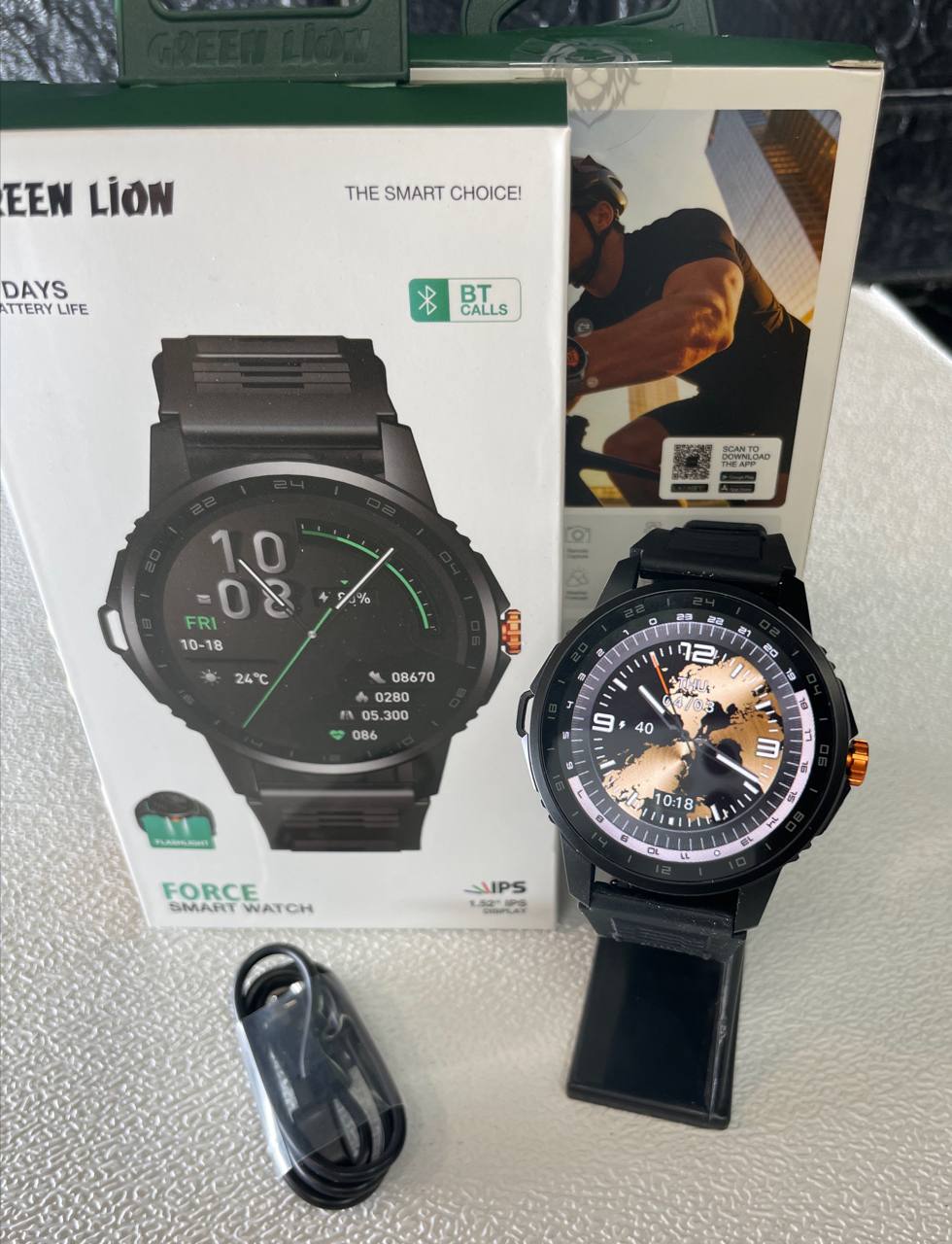 ساعت هوشمند گرین لیون Green Lion Force (با قابلیت مکالمه و چراغ‌قوه LED)