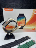 ساعت هوشمند KEQIWEAR KW100 Ultra 3 به همراه 7 بند