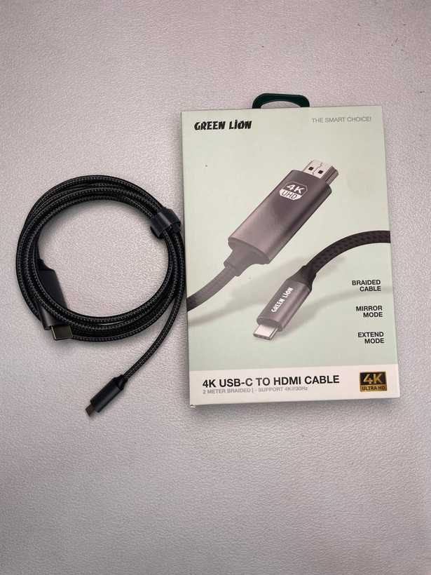 کابل تبدیل USB-C به HDMI گرین لاین مدل 4K طول 2 متر