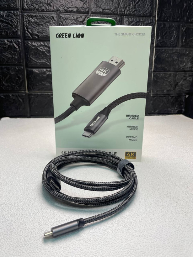 کابل تبدیل USB-C به HDMI گرین لاین مدل 4K طول 2 متر
