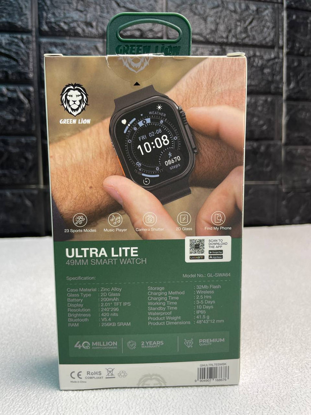 ساعت هوشمند گرین لاین مدل ULTRA LITE ضد آب