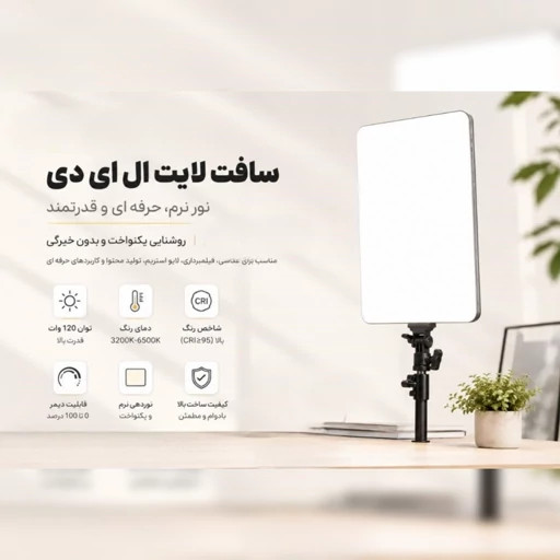 سافت لایت LED (پنل نور ثابت ) مدل RL-29 توان 85 وات بدون پایه