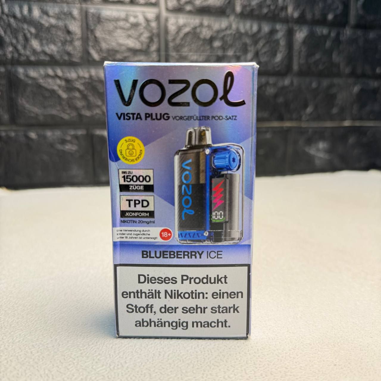 ویپ یکبار مصرف ویستا پلاگ VOZOL ظرفیت 15 هزار پاف