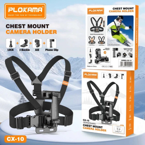 هولدر سینه ای موبایل و دوربین ورزشی مدل Polokama CX-10