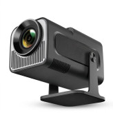 ویدئو پروژکتور مدل HY320 Mini با روشن Full HD 1080p، عمر لامپ 50000 ساعت، پردازنده Cortex-A53 و قابلیت اتصال WiزولFi 5G و Bluetooth 5.0، مناسب برای سرگرمی خانگی و اداری، شدت روشنایی 390 ANSI lumens و وزن 700 گرم