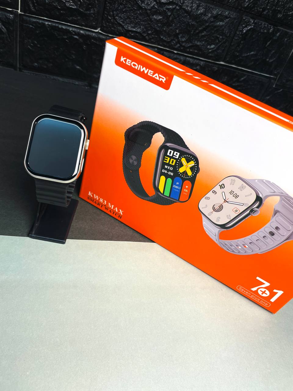 ساعت هوشمند KEQIWEAR مدل kw83 max هفت بند
