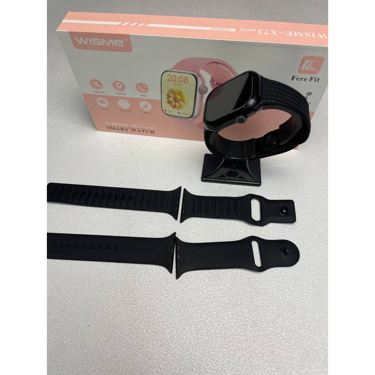 ساعت هوشمند 36 میلی متری ویسمی مدل X73 Mini با بند سیلیکونی