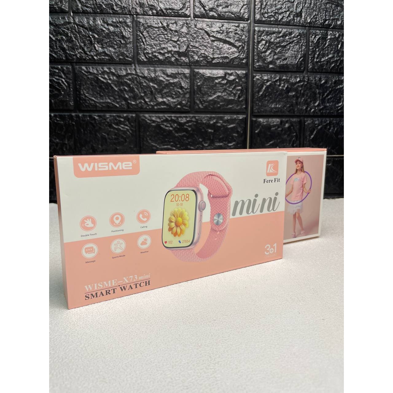 ساعت هوشمند 36 میلی متری ویسمی مدل X73 Mini با بند سیلیکونی